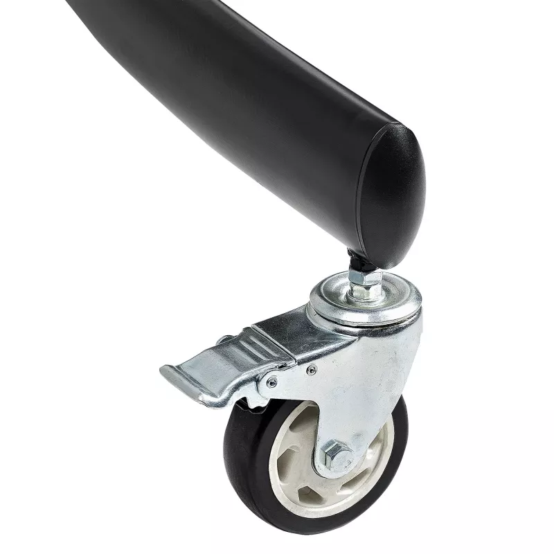 StarTech.com Carrinho de TV duplo para televisores VESA de 37-60 polegadas até 110lb/50kg cada – Suporte de TV ajustável em altura, carrinho móvel para ecrãs com prateleiras para equipamentos – Carrinho de TV com rodas – Suporte de TV com rodas