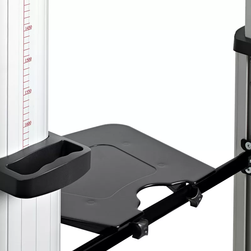 StarTech.com Carrinho de TV duplo para televisores VESA de 37-60 polegadas até 110lb/50kg cada – Suporte de TV ajustável em altura, carrinho móvel para ecrãs com prateleiras para equipamentos – Carrinho de TV com rodas – Suporte de TV com rodas