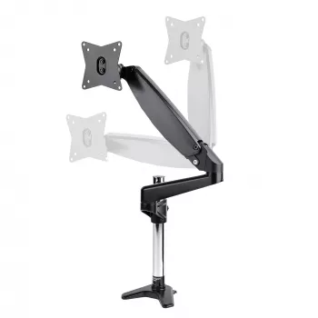 StarTech.com Suporte de secretária para monitor único VESA até 32 polegadas ou 49 polegadas ultrawide 8kg – Articulação totalmente móvel e ajuste de altura – Fixação em C, passagem pela secretária – Braço para monitor único
