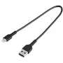 StarTech.com Cabo USB-A para Lightning preto robusto de 30cm – Cabo de carregamento/sincronização USB Type-A para Lightning em fibra de aramida heavy-duty – Certificado Apple MFi iPad/iPhone 12