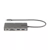 StarTech.com Adaptador multiporta USB-C – Dock de viagem HDMI 4K 30Hz ou VGA – Hub USB 3.0 5Gbps (portas USB-A/USB-C) – Power Delivery 100W – SD/Micro SD – GbE – Cabo de 30cm – Mini dock USB-C