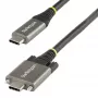 StarTech.com Cabo USB-C de 50cm (20″) com fixação lateral por parafuso 10Gbps – Cabo USB 3.1/3.2 Gen 2 Type-C – Carregamento Power Delivery 100W (5A), DP Alt Mode – Bloqueio duplo por parafuso – Cabo USB-C carregar/sincronizar