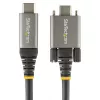 StarTech.com Cabo USB-C de 50cm (20″) com fixação lateral por parafuso 10Gbps – Cabo USB 3.1/3.2 Gen 2 Type-C – Carregamento Power Delivery 100W (5A), DP Alt Mode – Bloqueio duplo por parafuso – Cabo USB-C carregar/sincronizar