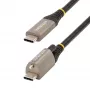 StarTech.com Cabo USB-C de 50 cm com bloqueio superior por parafuso 10 Gbit/s – Cabo USB 3.1/3.2 Gen 2 Type-C – Carregamento Power Delivery 100 W (5 A), DP Alt Mode – Bloqueio simples por parafuso, cabo USB-C carregar/sincronizar
