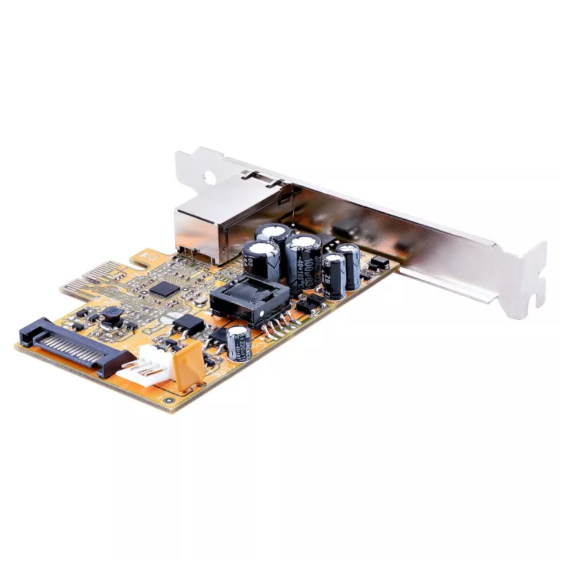 StarTech.com Placa de rede PoE 2.5Gbps de 1 porta, placa Ethernet PCIe com RJ45, NIC PoE 30W 802.3at para desktops/servidores, adaptador de rede PoE-LAN com chapa low-profile, NBaseT, Windows/Linux