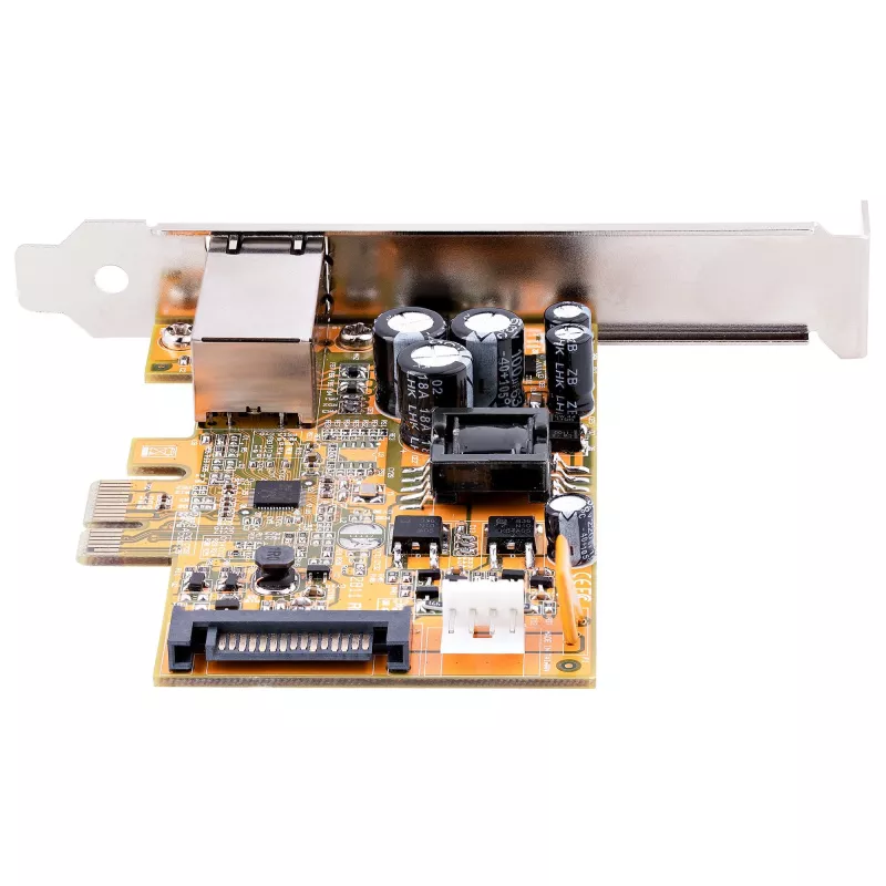 StarTech.com Placa de rede PoE 2.5Gbps de 1 porta, placa Ethernet PCIe com RJ45, NIC PoE 30W 802.3at para desktops/servidores, adaptador de rede PoE-LAN com chapa low-profile, NBaseT, Windows/Linux