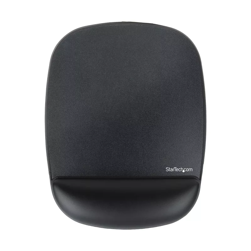 StarTech.com Tapete de rato com apoio de pulso, 6,7 x 7,1 x 0,8 polegadas (17 x 18 x 2 cm), tapete de rato ergonómico com apoio de pulso, almofada de pulso de secretária com base PU antiderrapante, tapete de rato em gel almofadado com apoio de pulso