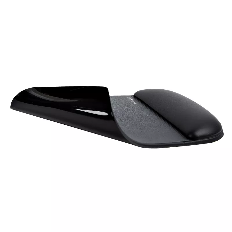 StarTech.com Tapete de rato com apoio de pulso, 6,7 x 7,1 x 0,8 polegadas (17 x 18 x 2 cm), tapete de rato ergonómico com apoio de pulso, almofada de pulso de secretária com base PU antiderrapante, tapete de rato em gel almofadado com apoio de pulso