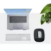 StarTech.com Tapete de rato com apoio de pulso, 6,7 x 7,1 x 0,8 polegadas (17 x 18 x 2 cm), tapete de rato ergonómico com apoio de pulso, almofada de pulso de secretária com base PU antiderrapante, tapete de rato em gel almofadado com apoio de pulso