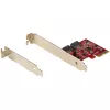 StarTech.com Placa SATA PCIe – Placa de expansão SATA PCIe de 2 portas – 6Gbps – Full/Low Profile – Adaptador/controlador PCI Express para SATA – ASM1062R SATA RAID – Conversor PCIe para SATA
