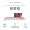 StarTech.com Placa SATA PCIe – Placa de expansão SATA PCIe de 2 portas – 6Gbps – Full/Low Profile – Adaptador/controlador PCI Express para SATA – ASM1062R SATA RAID – Conversor PCIe para SATA