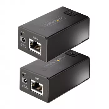 StarTech.com Extensor USB 2.0 de 150 m (492 ft) através de cabo Ethernet Cat5e/Cat6, extensor USB com alimentação externa via cabo RJ45/rede, extensor/adaptador USB através de cabo Ethernet