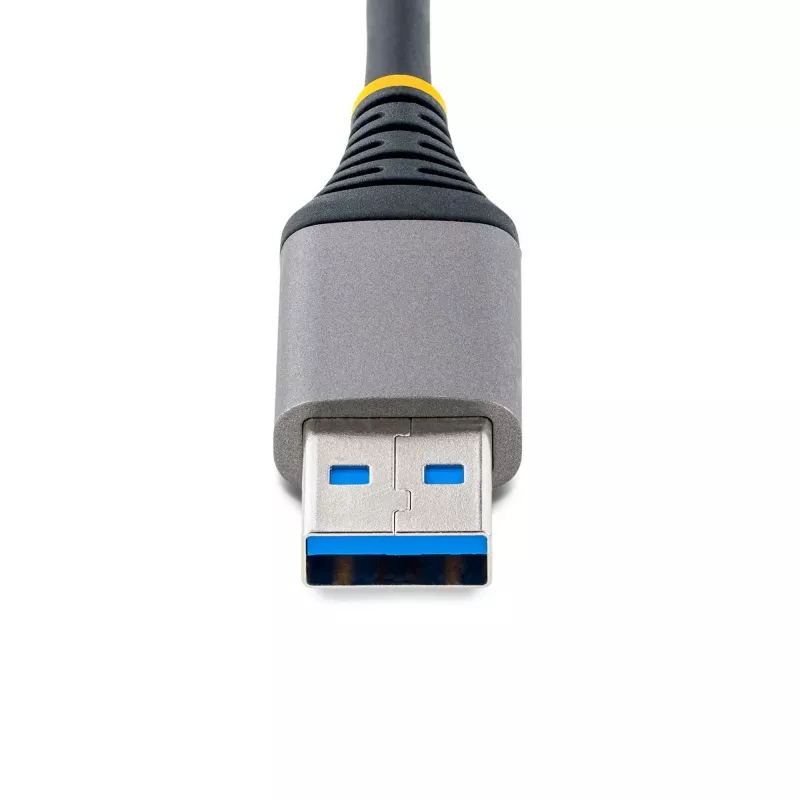 StarTech.com Hub USB de 3 portas com Ethernet – 3 portas USB-A – Gigabit Ethernet (RJ-45) – USB 3.0 5Gbit/s – Alimentado pelo barramento – Cabo de 30 cm – Adaptador hub USB portátil para portátil com GbE