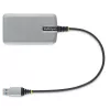 StarTech.com Hub USB de 3 portas com Ethernet – 3 portas USB-A – Gigabit Ethernet (RJ-45) – USB 3.0 5Gbit/s – Alimentado pelo barramento – Cabo de 30 cm – Adaptador hub USB portátil para portátil com GbE