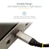 StarTech.com Cabo USB-C de 20 polegadas (50 cm) 10 Gbit/s – Cabo USB 3.1 Type-C – Carregamento Power Delivery 100 W (5 A), DP Alt Mode – Cabo USB-C para portátil/telefone/dispositivo USB-C – Carregar/sincronizar