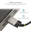 StarTech.com Cabo USB-C de 0,91 m com bloqueio lateral por parafuso 10 Gbit/s – Cabo USB-C certificado USB-IF – Cabo USB 3.1/3.2 Gen 2 Type-C – Carregamento Power Delivery 100 W (5 A), DP Alt Mode – Bloqueio duplo por parafuso – Cabo USB-C carregar/sincronizar