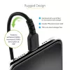 StarTech.com Cabo USB-C para Lightning de 1m (3ft), certificado MFi, cabo espiral para carregamento de iPhone, preto, revestimento TPE robusto fibra de aramida, cabo espiral Lightning durável