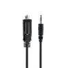 StarTech.com Cabo série DB9 para 3,5 mm de 1 m para configuração de dispositivos série, ficha RS232 DB9 para cabo de 3,5 mm, utilizado para calibração de projetores, sinalização digital e televisores através da porta áudio