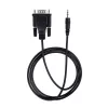 StarTech.com Cabo série DB9 para 3,5 mm de 1 m para configuração de dispositivos série, ficha RS232 DB9 para cabo de 3,5 mm, utilizado para calibração de projetores, sinalização digital e televisores através da porta áudio