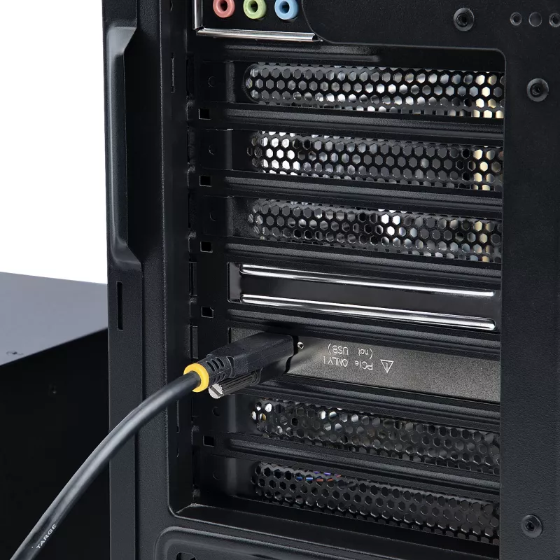 StarTech.com Chassis de expansão PCIe de 4 slots com placa anfitriã PCIe x2, PCIe 2.0 – 10 Gbit/s, slots PCIe externos para desktops/servidores, caixa/adaptador de expansão PCI Express, 4 slots PCIe x1