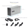 StarTech.com Caixa de expansão PCIe Thunderbolt 3 de slot duplo