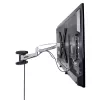 StarTech.com Suporte de parede VESA para TV, suporte de parede de TV Full-Motion ajustável para ecrãs de 23 a 55 polegadas, suporte de TV plano suporta 30 kg, suporte de parede de TV extensível/inclinável/orientável