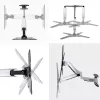 StarTech.com Suporte de parede VESA para TV, suporte de parede de TV Full-Motion ajustável para ecrãs de 23 a 55 polegadas, suporte de TV plano suporta 30 kg, suporte de parede de TV extensível/inclinável/orientável