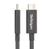 StarTech.com Cabo Thunderbolt 4 ativo de 2m, 40 Gbit/s, Power Delivery 100W, vídeo 4K/8K, cabo Thunderbolt certificado Intel – Compatível com USB4/Thunderbolt 4/USB 3.2/USB Type-C/DisplayPort/Thunderbolt 3