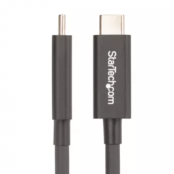 StarTech.com Cabo Thunderbolt 4 ativo de 2m, 40 Gbit/s, Power Delivery 100W, vídeo 4K/8K, cabo Thunderbolt certificado Intel – Compatível com USB4/Thunderbolt 4/USB 3.2/USB Type-C/DisplayPort/Thunderbolt 3
