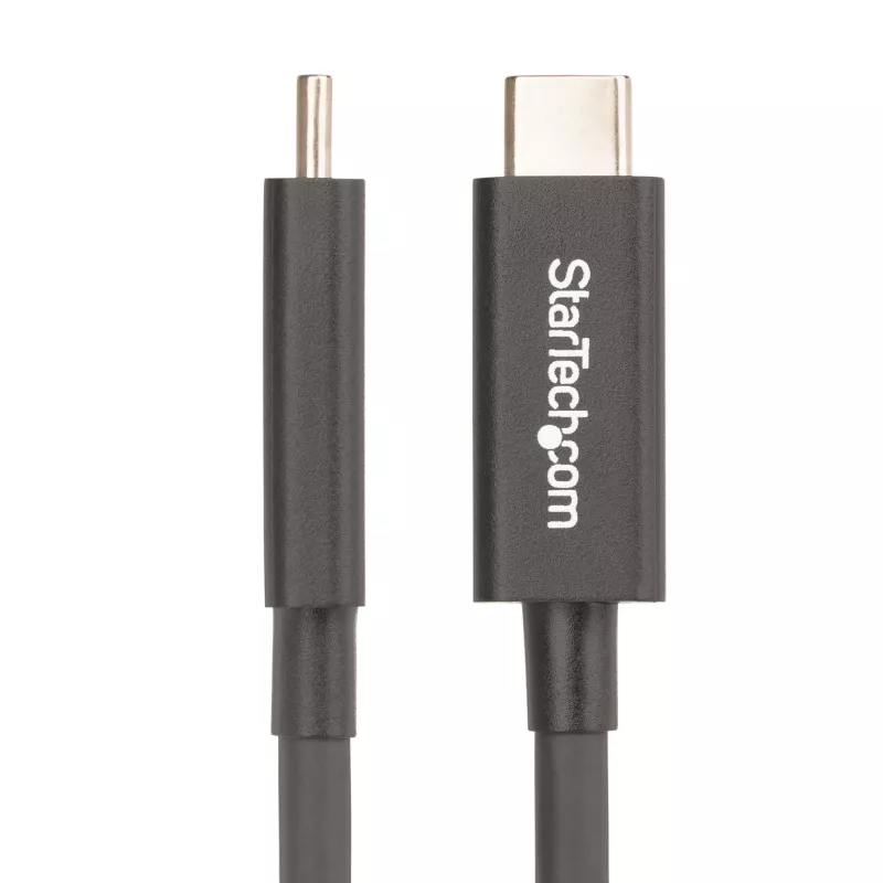 StarTech.com Cabo Thunderbolt 4 ativo de 2m, 40 Gbit/s, Power Delivery 100W, vídeo 4K/8K, cabo Thunderbolt certificado Intel – Compatível com USB4/Thunderbolt 4/USB 3.2/USB Type-C/DisplayPort/Thunderbolt 3