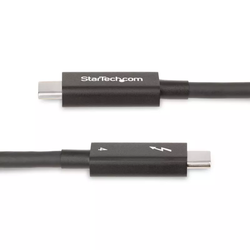 StarTech.com Cabo Thunderbolt 4 ativo de 2m, 40 Gbit/s, Power Delivery 100W, vídeo 4K/8K, cabo Thunderbolt certificado Intel – Compatível com USB4/Thunderbolt 4/USB 3.2/USB Type-C/DisplayPort/Thunderbolt 3
