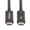 StarTech.com Cabo Thunderbolt 4 ativo de 2m, 40 Gbit/s, Power Delivery 100W, vídeo 4K/8K, cabo Thunderbolt certificado Intel – Compatível com USB4/Thunderbolt 4/USB 3.2/USB Type-C/DisplayPort/Thunderbolt 3