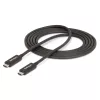 StarTech.com Cabo Thunderbolt 4 ativo de 2m, 40 Gbit/s, Power Delivery 100W, vídeo 4K/8K, cabo Thunderbolt certificado Intel – Compatível com USB4/Thunderbolt 4/USB 3.2/USB Type-C/DisplayPort/Thunderbolt 3