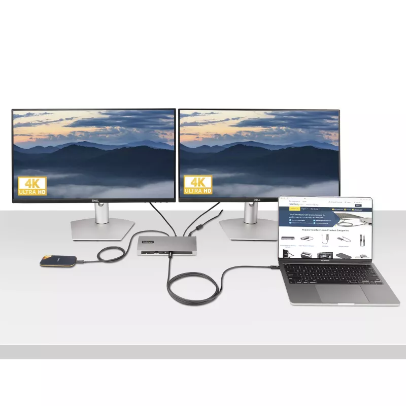 StarTech.com Cabo Thunderbolt 4 ativo de 2m, 40 Gbit/s, Power Delivery 100W, vídeo 4K/8K, cabo Thunderbolt certificado Intel – Compatível com USB4/Thunderbolt 4/USB 3.2/USB Type-C/DisplayPort/Thunderbolt 3