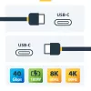StarTech.com Cabo Thunderbolt 4 ativo de 2m, 40 Gbit/s, Power Delivery 100W, vídeo 4K/8K, cabo Thunderbolt certificado Intel – Compatível com USB4/Thunderbolt 4/USB 3.2/USB Type-C/DisplayPort/Thunderbolt 3