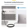 StarTech.com Cabo Thunderbolt 4 ativo de 2m, 40 Gbit/s, Power Delivery 100W, vídeo 4K/8K, cabo Thunderbolt certificado Intel – Compatível com USB4/Thunderbolt 4/USB 3.2/USB Type-C/DisplayPort/Thunderbolt 3