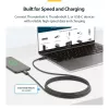 StarTech.com Cabo Thunderbolt 4 ativo de 2m, 40 Gbit/s, Power Delivery 100W, vídeo 4K/8K, cabo Thunderbolt certificado Intel – Compatível com USB4/Thunderbolt 4/USB 3.2/USB Type-C/DisplayPort/Thunderbolt 3