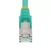 StarTech.com Cabo Ethernet CAT6a de 1,5m – Aqua – Low Smoke Zero Halogen (LSZH) – Cabo de rede patch S/FTP 10GbE 500MHz 100W PoE++ RJ-45 sem proteção do encaixe com alívio de tensão