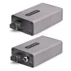 StarTech.com Extensor USB 3.0 de 2 portas sobre fibra multimodo OM3 – LC/LC – hub USB-A de 2x 5 Gbit/s – alcance de 350 m (1150 pés) – extensor USB de fibra ótica duradouro – extensor USB ótico
