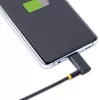 StarTech.com Cabo de carregamento USB-A para USB-C de 15 cm, angular – cabo USB-C de carregamento rápido robusto – preto, USB 2.0 A para Type-C – fibra aramida resistente – 3A – cabo USB de carregamento curto