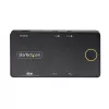 StarTech.com Comutador KVM USB-C de 2 portas, monitor HDMI 4K 60Hz único, portas duplas de Power Delivery 100W pass-through, alimentado por bus, compatível com USB Type-C/USB4/Thunderbolt 3/4 – fator de forma pequeno