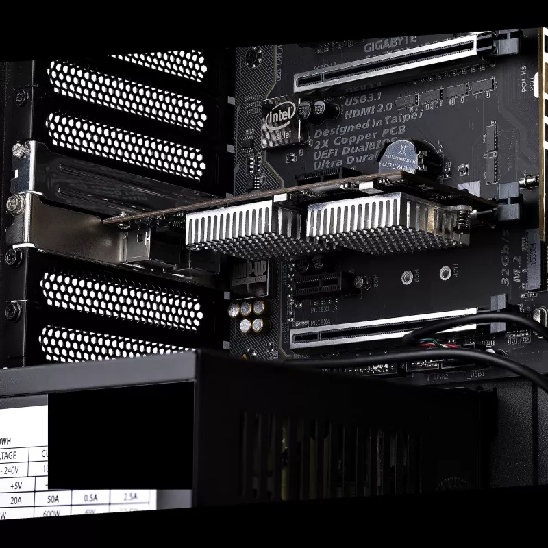 StarTech.com Placa adaptadora de rede PCIe 10GbE de 2 portas, placa de rede para PCs/servidores, placa Ethernet PCIe de seis velocidades com suporte Jumbo Frame, placa de interface NIC/LAN, 10GBASE-T e NBASE-T