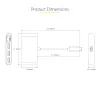StarTech.com Hub USB-C de 3 portas com Ethernet - 3x USB-A - Ethernet Gigabit - USB 3.0 5Gbps - alimentado por bus - cabo host USB Type-C de 1ft/30cm - GbE - hub USB-C para USB-A portátil
