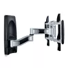 StarTech.com Suporte de parede para TV articulado, suporte de parede VESA, compatível com televisores de 26 a 65 polegadas/99 lb/planos/curvos, suporte de parede plano extensível para TV, suporte de parede de canto ajustável para TV