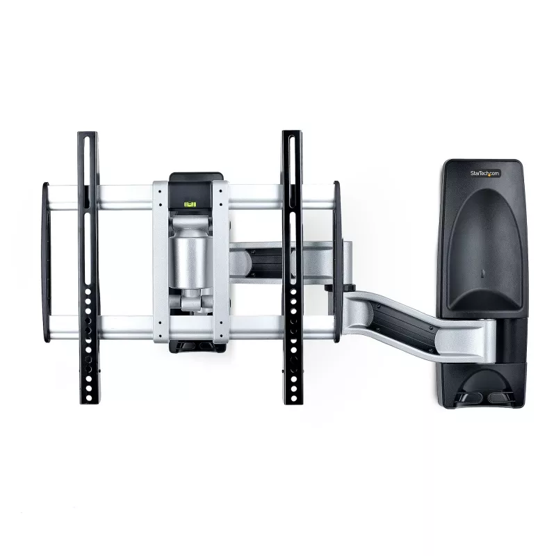 StarTech.com Suporte de parede para TV articulado, suporte de parede VESA, compatível com televisores de 26 a 65 polegadas/99 lb/planos/curvos, suporte de parede plano extensível para TV, suporte de parede de canto ajustável para TV
