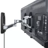 StarTech.com Suporte de parede para TV articulado, suporte de parede VESA, compatível com televisores de 26 a 65 polegadas/99 lb/planos/curvos, suporte de parede plano extensível para TV, suporte de parede de canto ajustável para TV