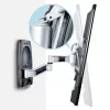 StarTech.com Suporte de parede para TV articulado, suporte de parede VESA, compatível com televisores de 26 a 65 polegadas/99 lb/planos/curvos, suporte de parede plano extensível para TV, suporte de parede de canto ajustável para TV