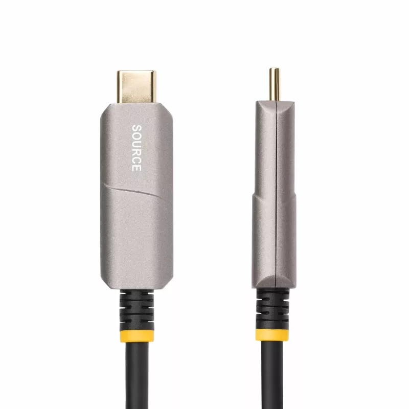 StarTech.com Cabo ótico ativo USB-C para HDMI 2.0 de 15,2 m (AOC), 4K 60Hz, certificado CL3, cabo adaptador unidirecional USB Type-C para HDMI