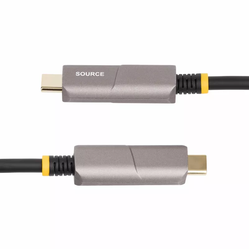 StarTech.com Cabo ótico ativo USB-C para HDMI 2.0 de 15,2 m (AOC), 4K 60Hz, certificado CL3, cabo adaptador unidirecional USB Type-C para HDMI