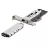 StarTech.com Rack móvel/backplane M.2 NVMe SSD para PCIe x4 com gaveta removível para slot de expansão PCI Express, instalação sem ferramentas, baia de disco hot-swap PCIe 4.0/3.0, fechadura com chave – 2 chaves incluídas